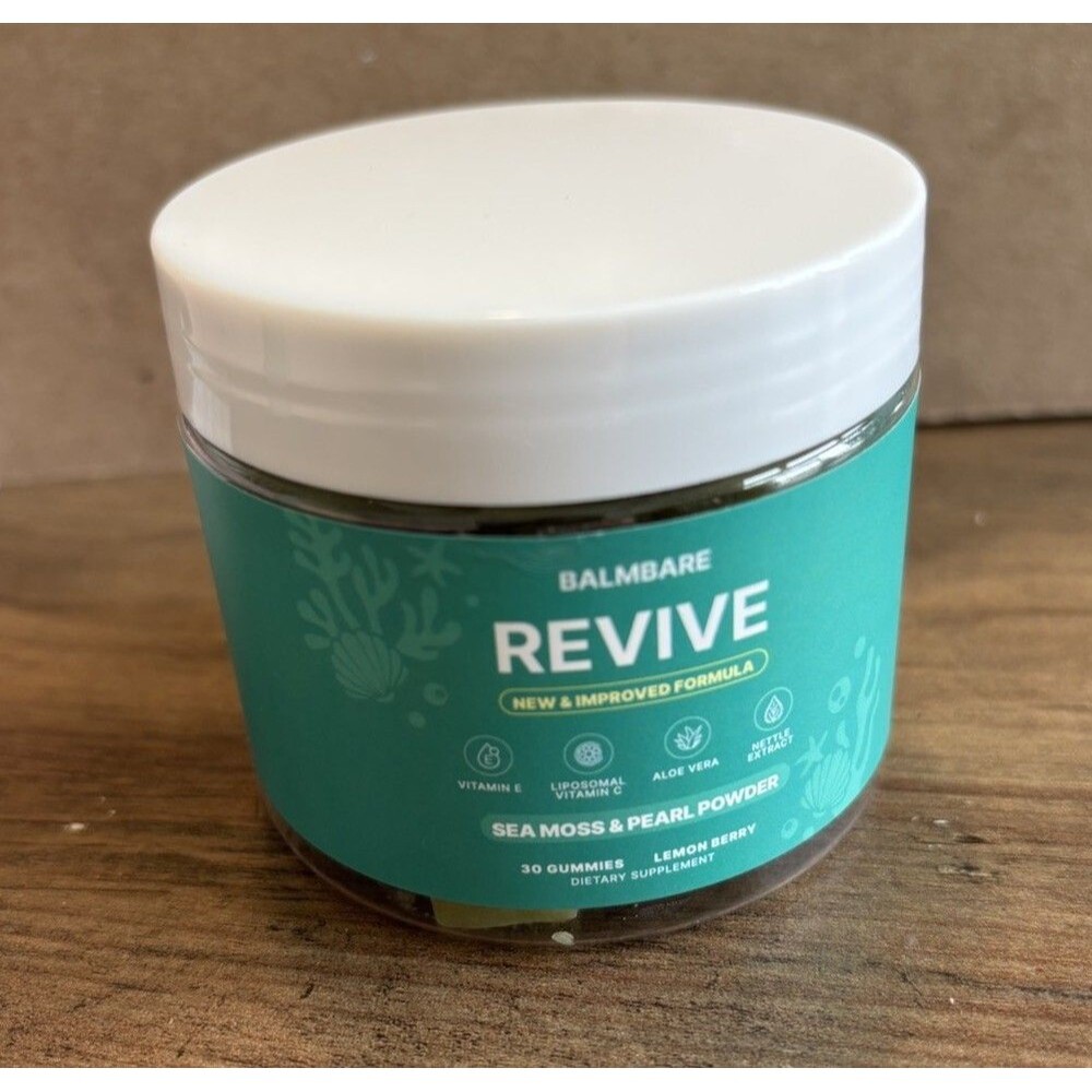 Revive Hair Gummies, Balmbare Revive Gummies for Hair 30 Count Exp 8/27
